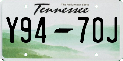 TN license plate Y9470J