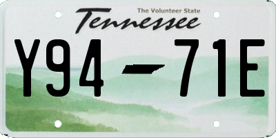 TN license plate Y9471E