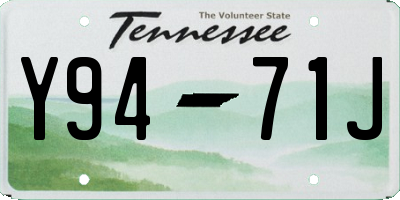 TN license plate Y9471J