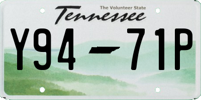TN license plate Y9471P
