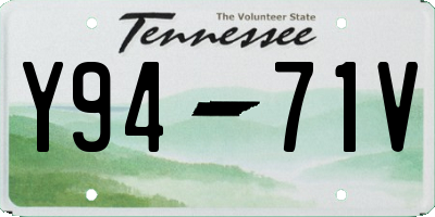 TN license plate Y9471V