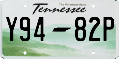 TN license plate Y9482P