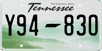 TN license plate Y9483O