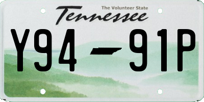 TN license plate Y9491P