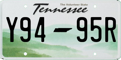 TN license plate Y9495R
