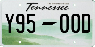 TN license plate Y9500D