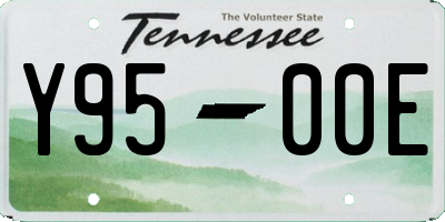 TN license plate Y9500E