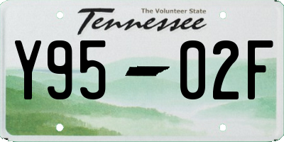 TN license plate Y9502F