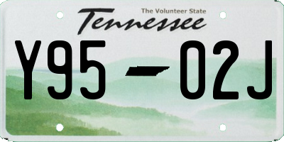 TN license plate Y9502J