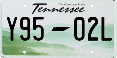 TN license plate Y9502L