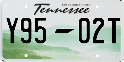 TN license plate Y9502T