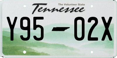 TN license plate Y9502X