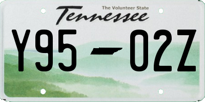 TN license plate Y9502Z