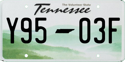 TN license plate Y9503F