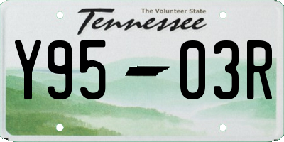 TN license plate Y9503R