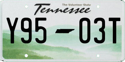 TN license plate Y9503T