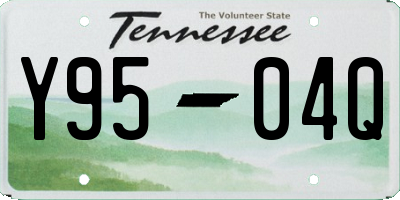 TN license plate Y9504Q