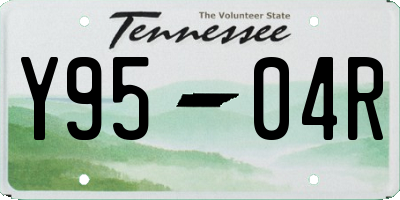 TN license plate Y9504R