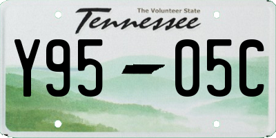 TN license plate Y9505C