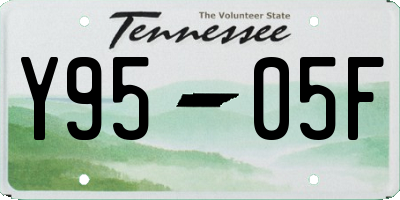 TN license plate Y9505F