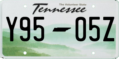 TN license plate Y9505Z