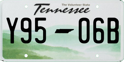 TN license plate Y9506B