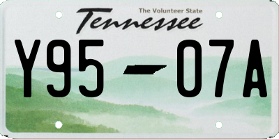 TN license plate Y9507A