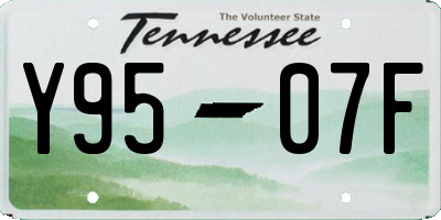 TN license plate Y9507F