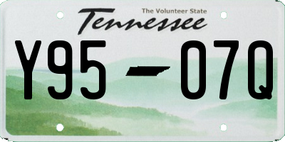 TN license plate Y9507Q