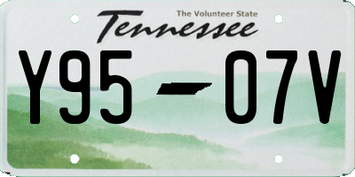 TN license plate Y9507V