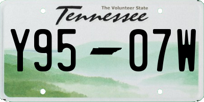 TN license plate Y9507W