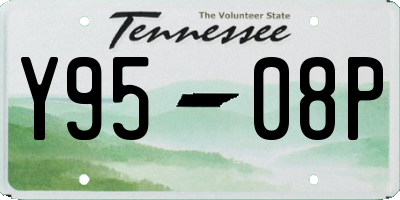 TN license plate Y9508P