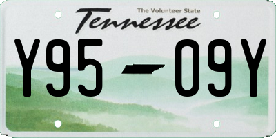 TN license plate Y9509Y