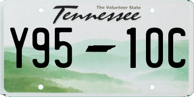 TN license plate Y9510C