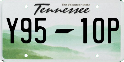 TN license plate Y9510P