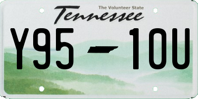 TN license plate Y9510U