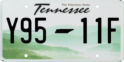 TN license plate Y9511F