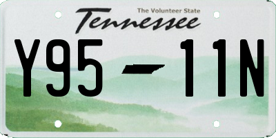 TN license plate Y9511N