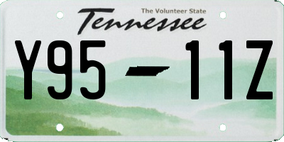 TN license plate Y9511Z