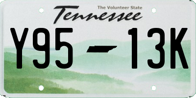 TN license plate Y9513K