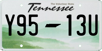 TN license plate Y9513U