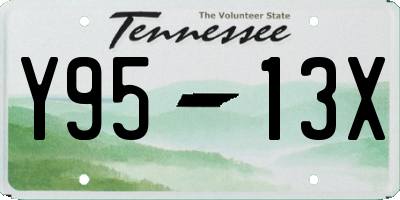 TN license plate Y9513X