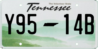 TN license plate Y9514B