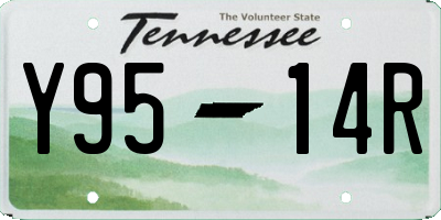 TN license plate Y9514R