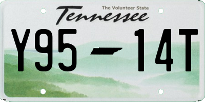 TN license plate Y9514T