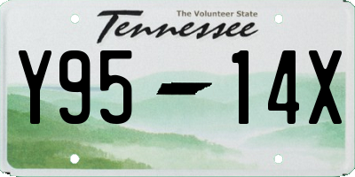 TN license plate Y9514X
