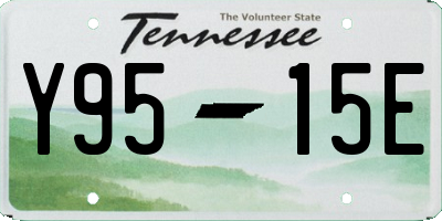 TN license plate Y9515E