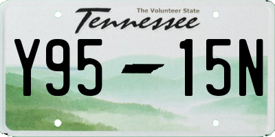TN license plate Y9515N