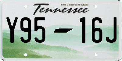 TN license plate Y9516J