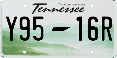 TN license plate Y9516R